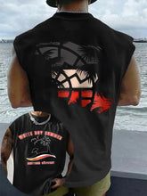 Herren Weißer Junge Sommer bedruckte Weste zartstils